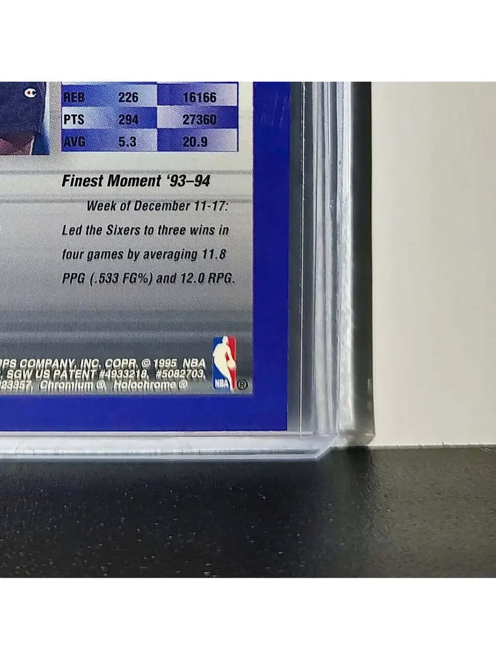 Moses Malone 1994-95 Topps Finest #268 Basketball Card